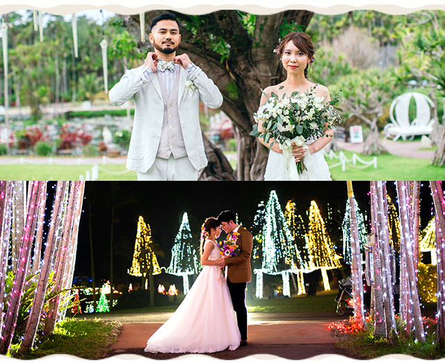 植物と大切な人達に囲まれて祝福される